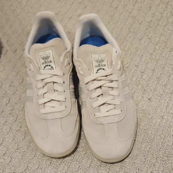 Adidas Samba Greige Suede Sneakers - Picture 3 of 8